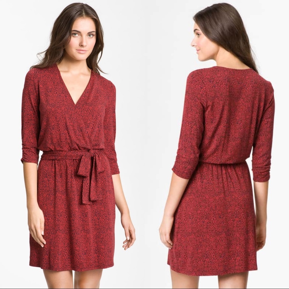Lucky Brand Floral Printed Wrap Dress - Picture 2 of 8
